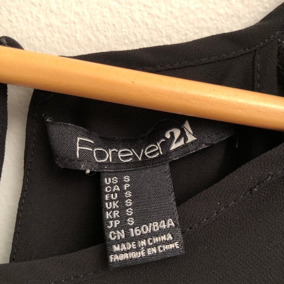 ❣️3/$30 Forever 21 Black Blouse - Picture 5 of 5
